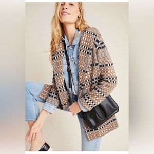 Anthropologie Field and Flower Cardigan with Hood - Size Small